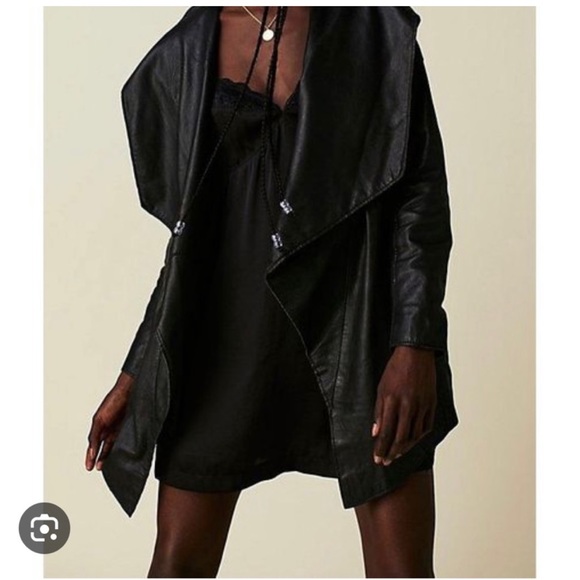 mauritius x free people leather jacket - Picture 8 of 8